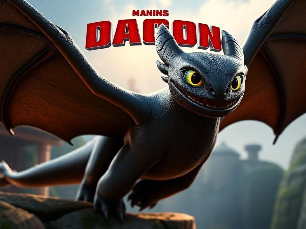 How to Train Your Dragon live action Toothless staring down Hiccup