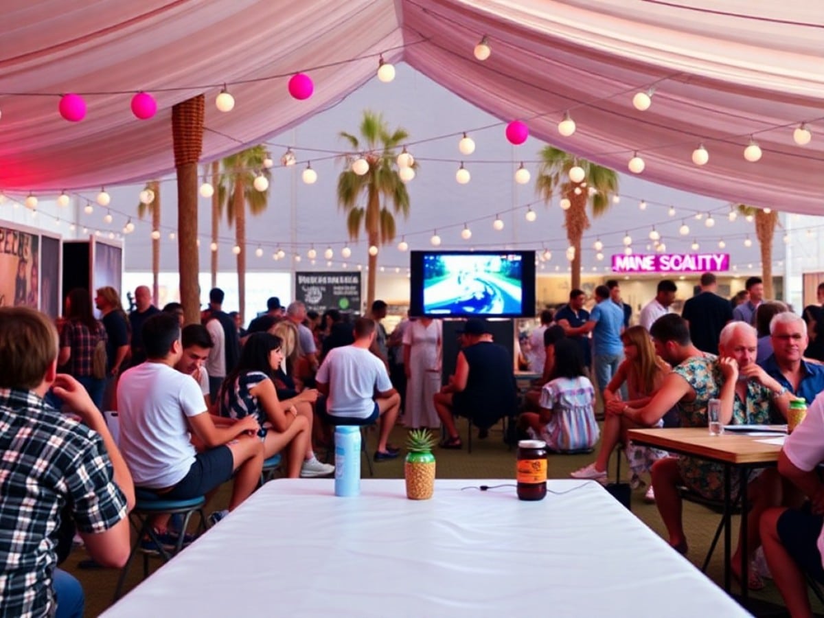 I spent the day at 'Substack Coachella,' which was full of panels, partying, and old-school magazine vibes