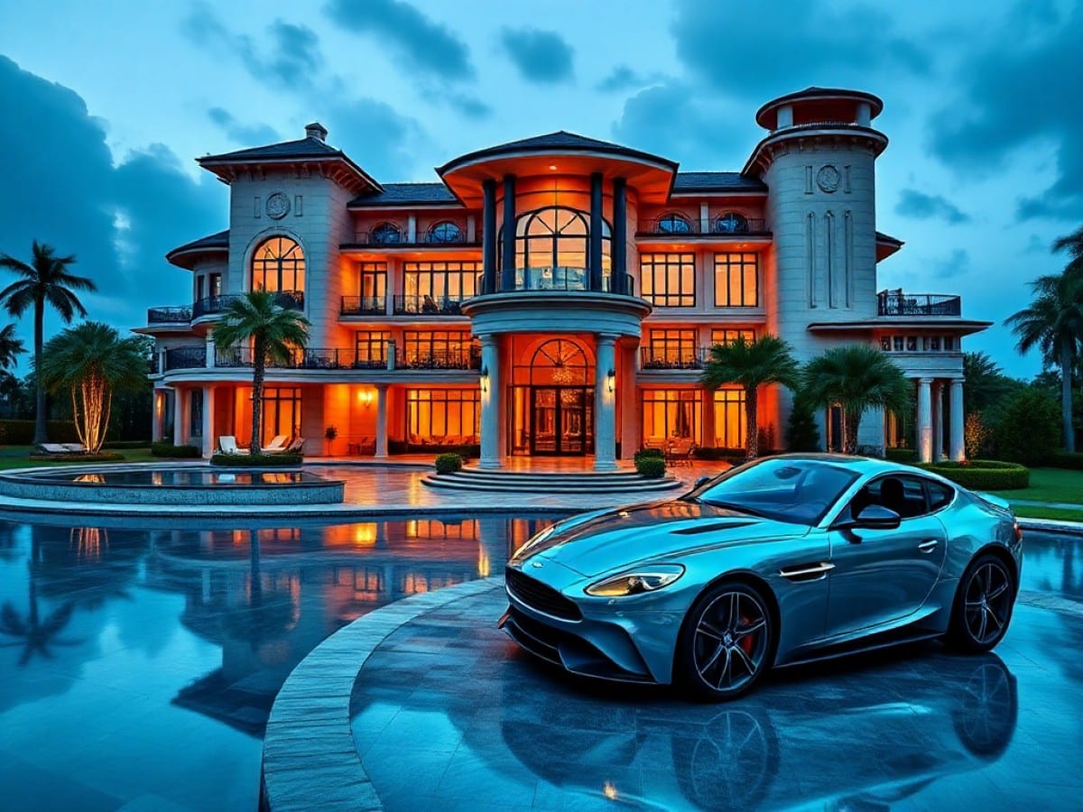 Inside the $85 million James Bond-inspired Florida mansion with hidden rooms and an Aston Martin gallery