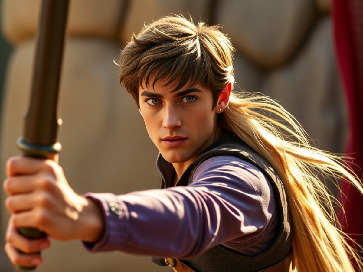 Tangled Set Video Shows Flynn Ryder Star Preparing For Major Action Scene