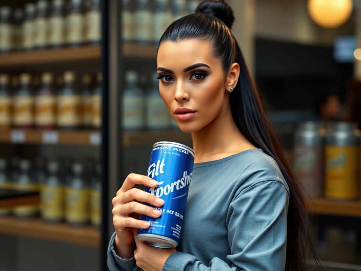 Kim Kardashian is using her bar exam failure to sell energy drinks