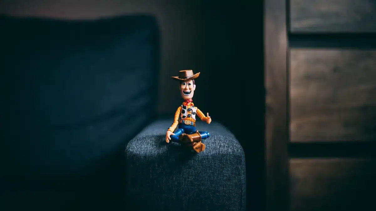 Toy Story collectible merchandise and franchise products displayed