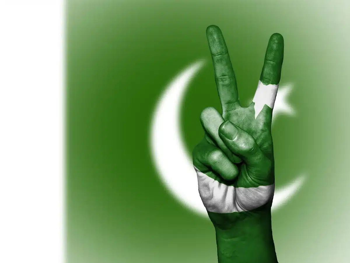 Two pairs of hands reaching toward each other symbolizing coexistence and one-state idea